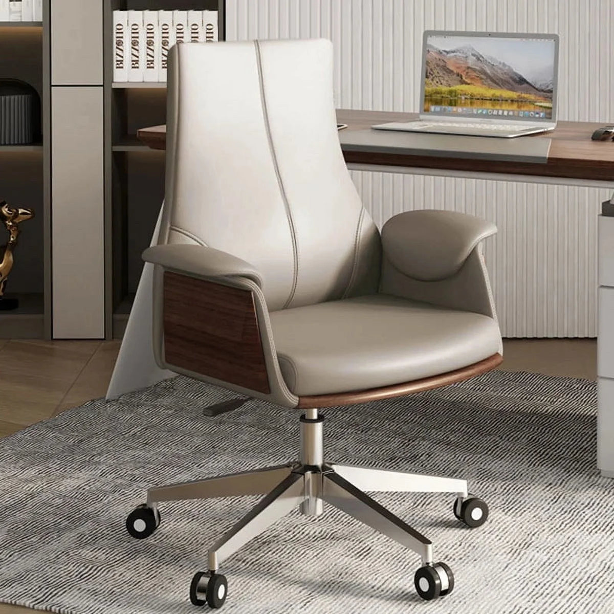 Leather Office Chair Ergonomic Arm Chair T431531