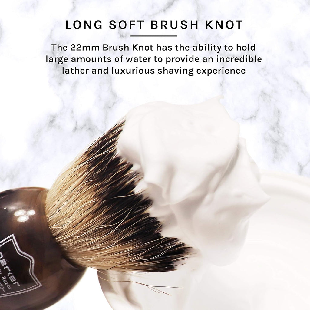 Silvertip Badger Shaving Brush with Stand, Pack of 2 E2142