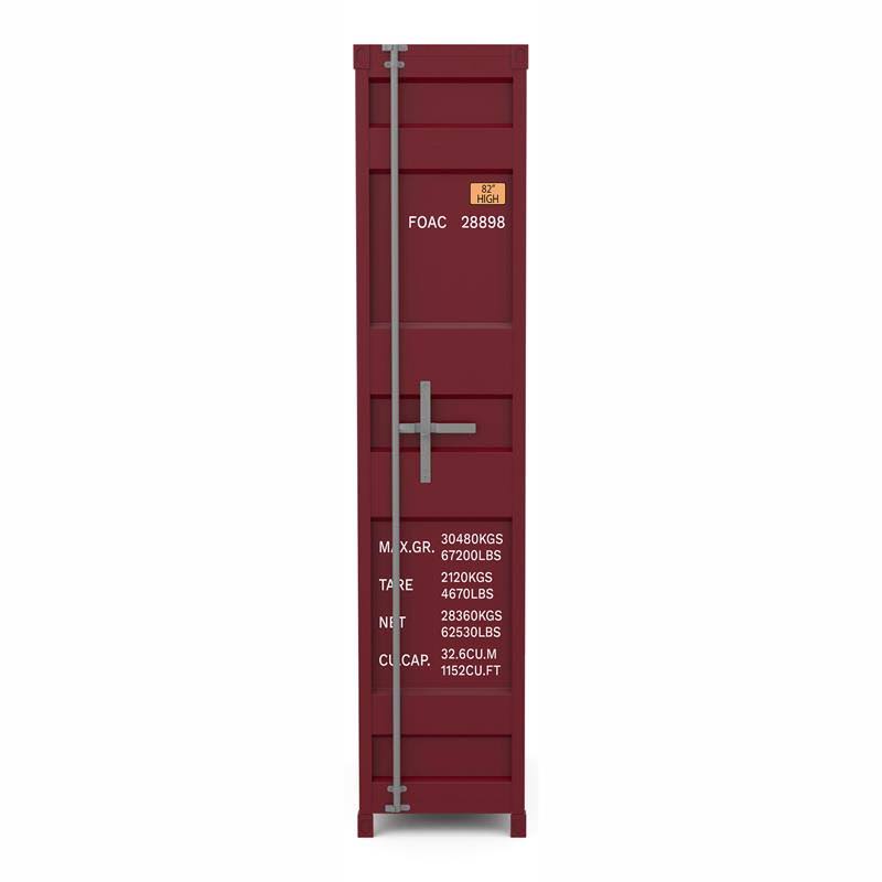Red Powder Coating 4-Shelf Metal Bookcase O34234