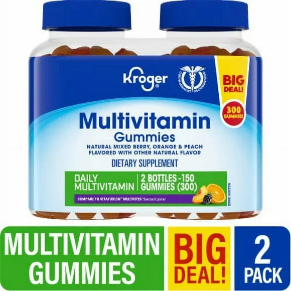 Mixed Berry Orange & Peach Multivitamin Gummies W5535