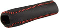Black Genuine Leather Handbrake Cover Pack of 2 N634