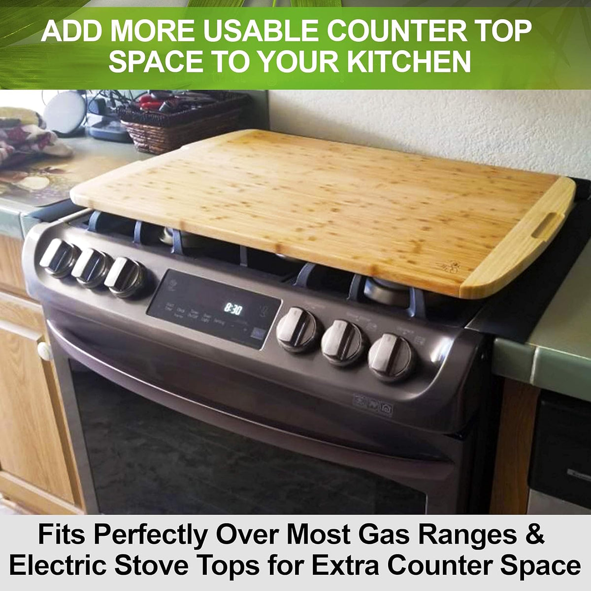 30 x 20 Inch Extra Large Bamboo Cutting Board with Handles R4131