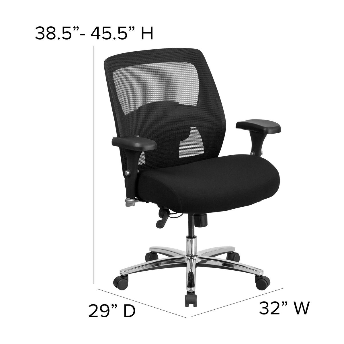 Black Mesh Ergonomic Office Chair T209613