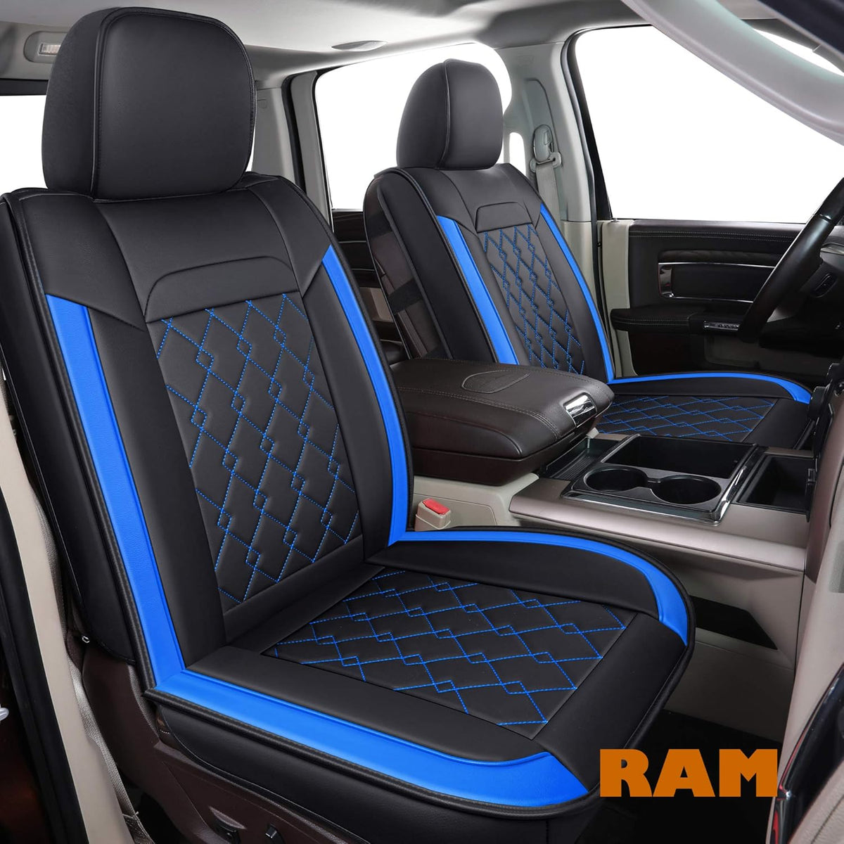 Black 2 pcs Ram Seat Covers K614204