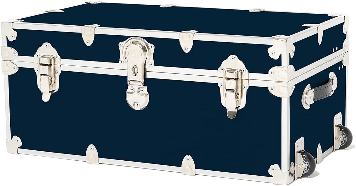 Large Storage Trunk with Mounted Wheels 32x18x14 D526049
