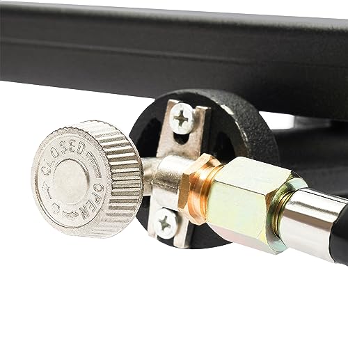 Portable Double Propane Gas Burner Cast Iron Stove with 1.5m Propane Regulator Hose K184959