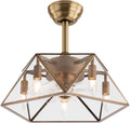 18.5'' Caged Ceiling Fan with Lights Remote Control G834466