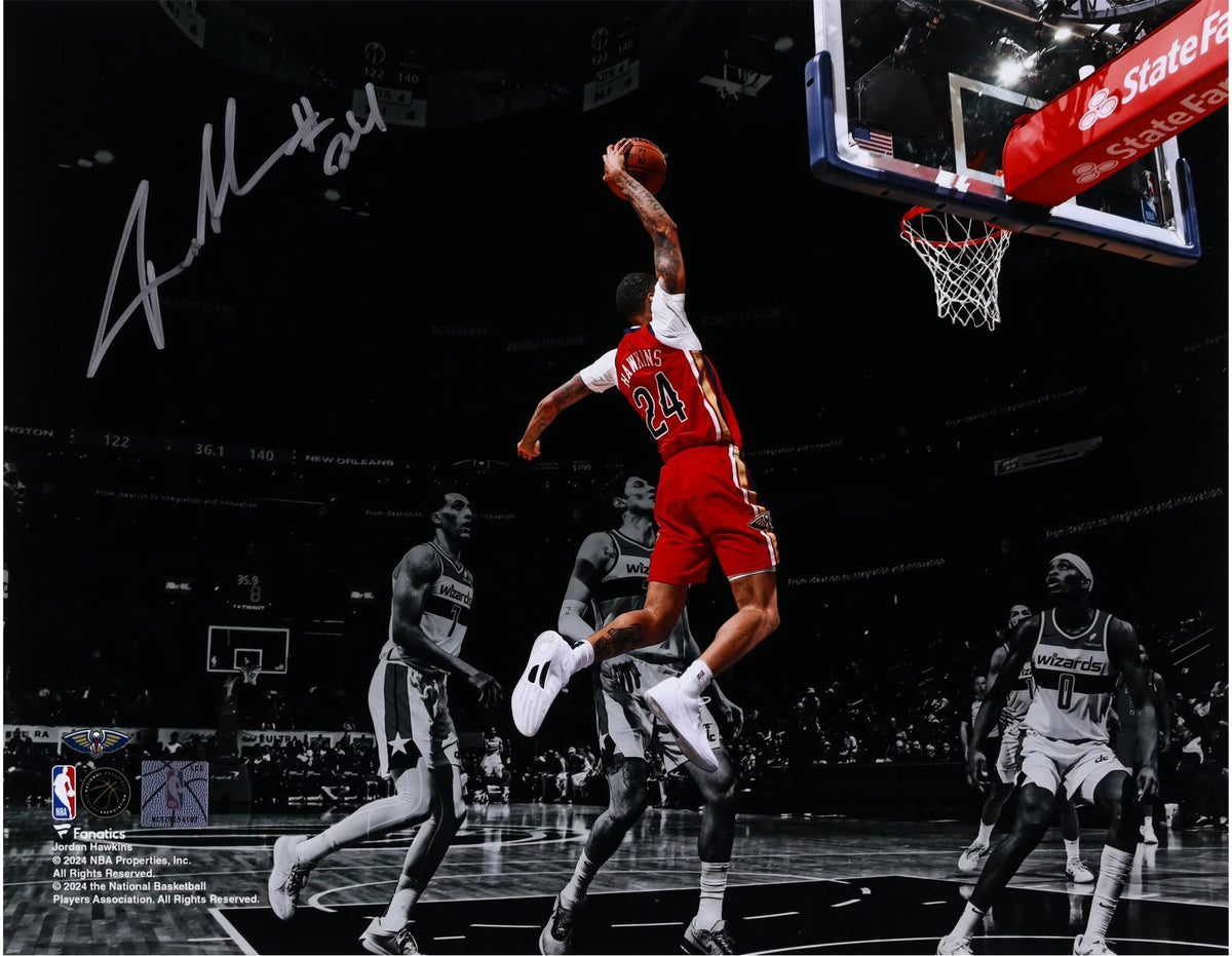 Autographed 11" x 14" Dunking Photograph D7472