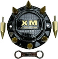 Gloss Black Gold Spikes Wheel Center Cap Pack of 2 Y1110