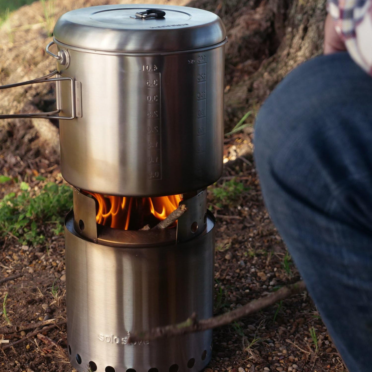 Stainless Steel Camping Pot T9351