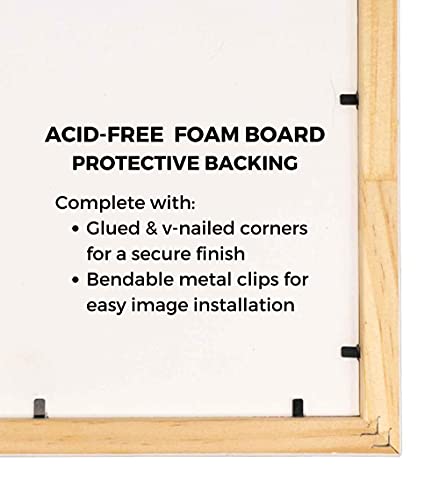 Charcoal Black Solid Wood Shadow Box Picture Frame with UV Acrylic W30361