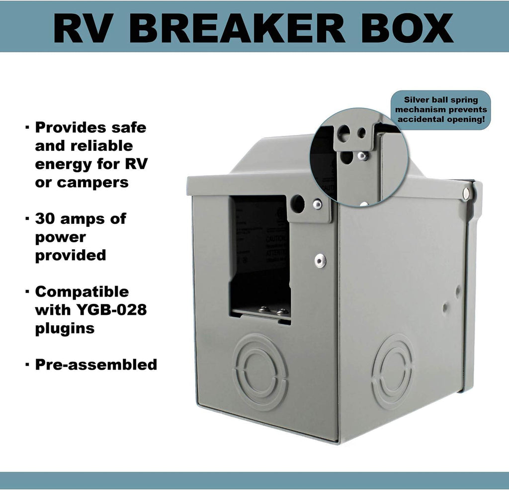 RV 30 Amp Breaker Box P6938