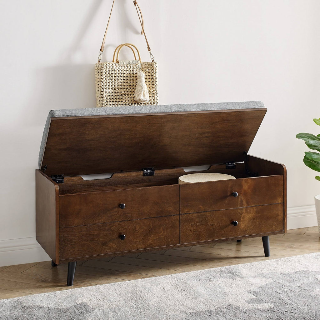 Upholstered Storage Bench V115