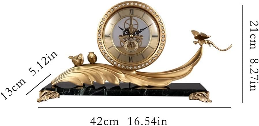 Brass Desk Clock X5241