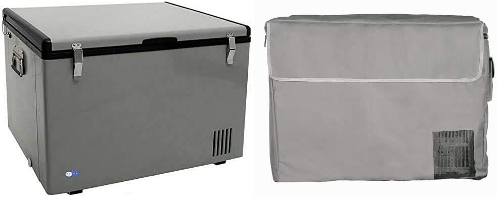 85 Quart Portable Fridge Freezer Gray I6293
