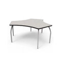 Grey Nebula Laminate Table with 4 Adjustable Silver Legs D82877