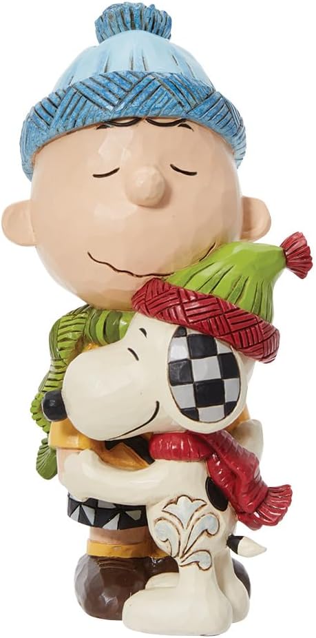 Snoopy and Charlie Brown Hugging Figurine Y356627