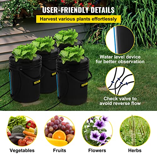 Recirculating Deep Water Culture Hydroponic Grow System with Top Drip J969583