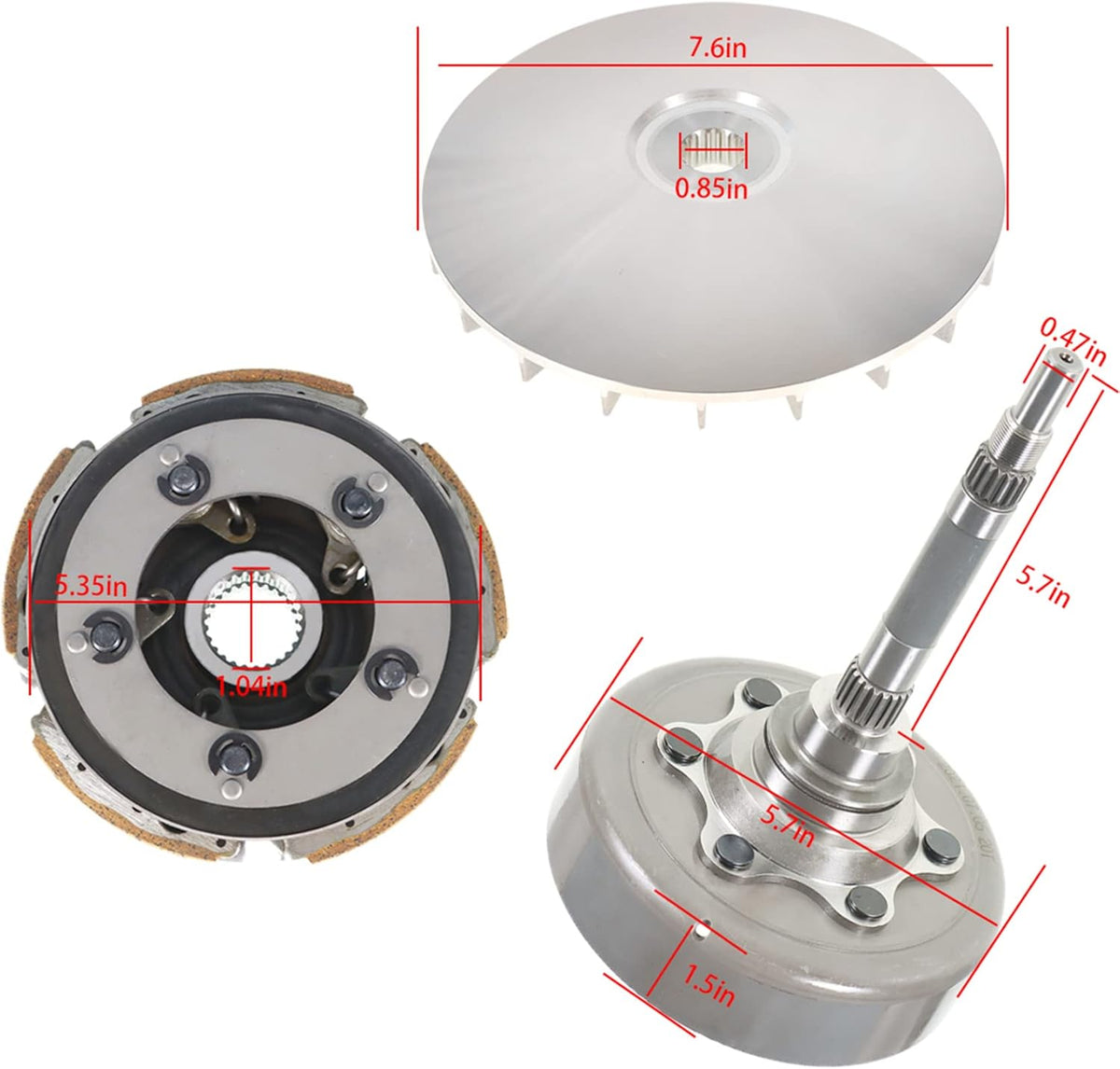 Wet Drive Clutch Housing Carrier Drum Primary Sheave Replacement K471124