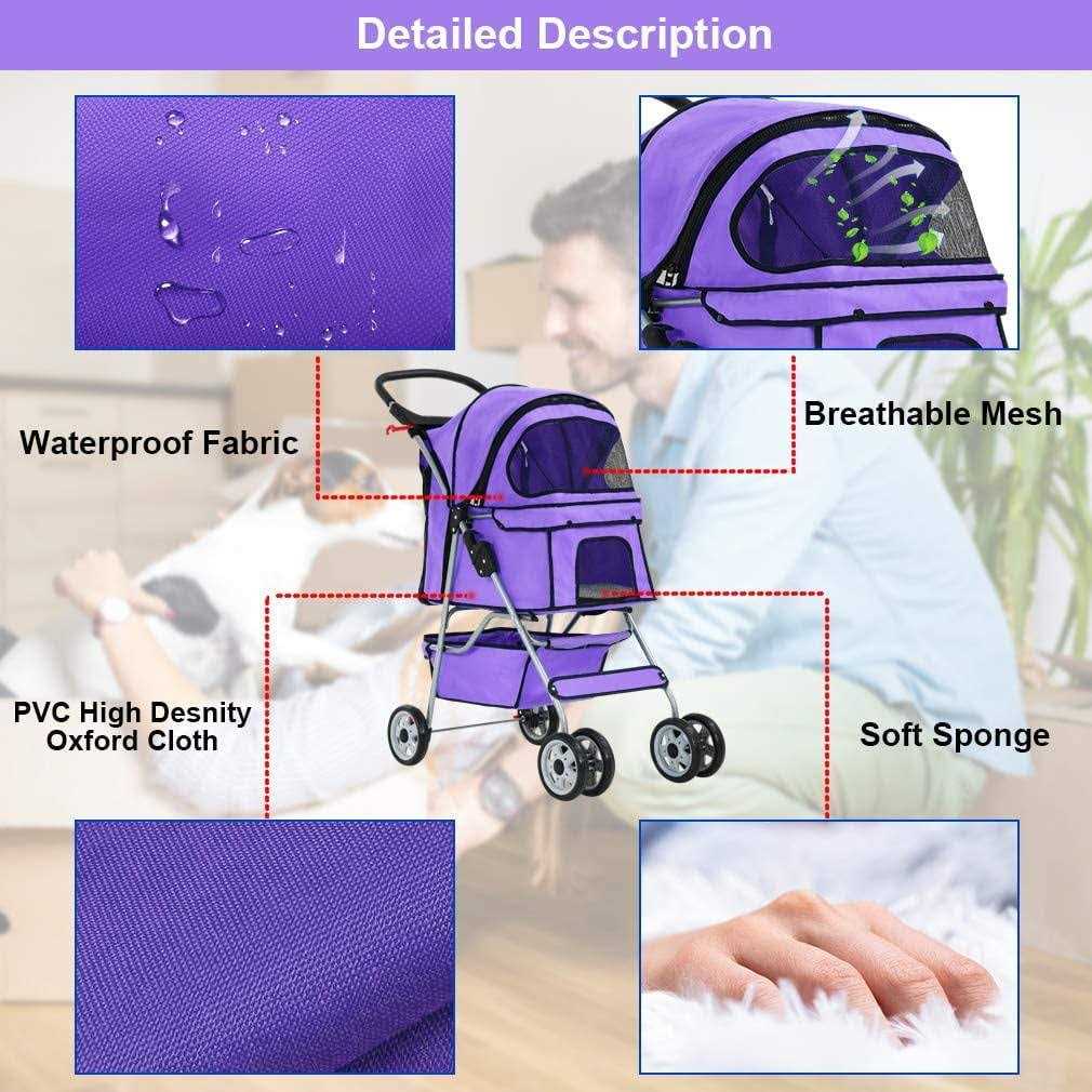 Folding Pet Carrier Stroller O61922