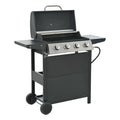 Stainless Steel 4-Burner Gas Grill with Porcelain-Enamel Cooking Grates X659