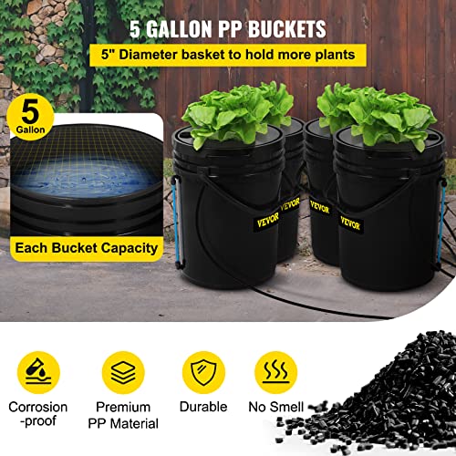 Recirculating Deep Water Culture Hydroponic Grow System with Top Drip J969583