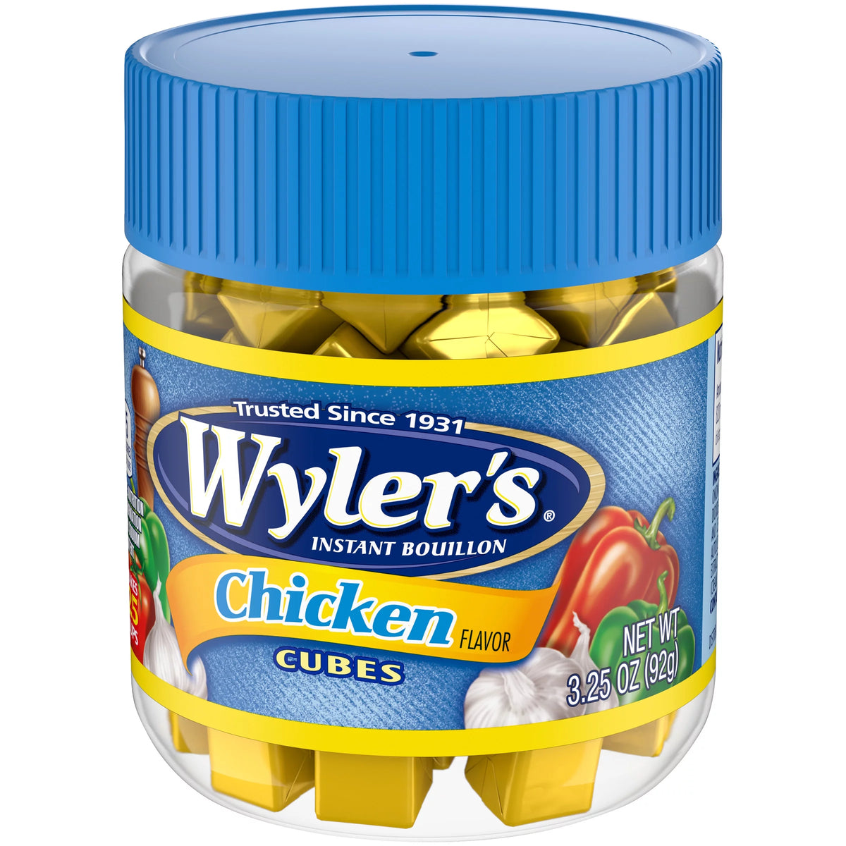 Chicken Instant Bouillon Cubes, 3.25 oz (3-Pack) Y2460
