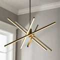 5-Light Aluminum Dimmable LED Linear Chandelier X4369