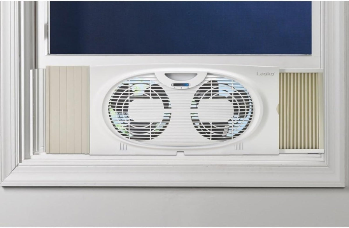 White Twin Window Fan A612116