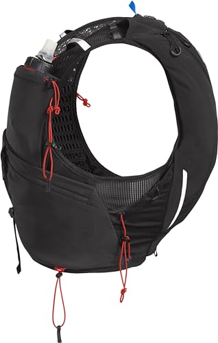 Black Large Racing Vest with Soft Flask Hydration L694038