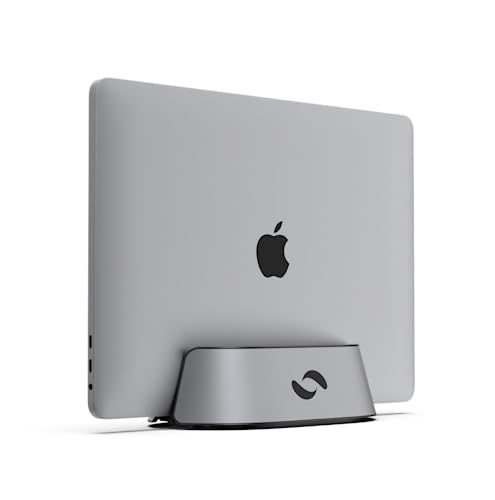 Black Aluminum Adjustable Vertical Laptop Stand X488