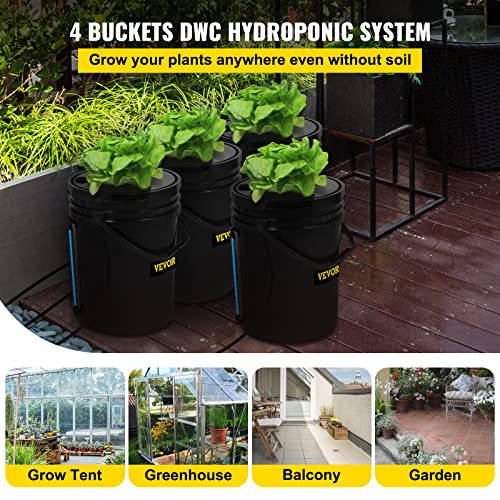 Recirculating Deep Water Culture Hydroponic Grow System with Top Drip J969583
