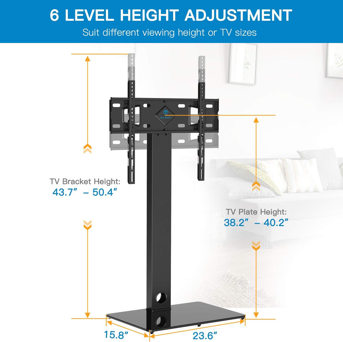 Universal Floor TV Stand with Swivel Mount for 32-65 inch TVs M832893