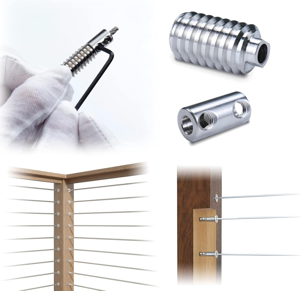 5/32 Cable Railing Kit with Protective Sleeve T316 Stainless Steel X868468
