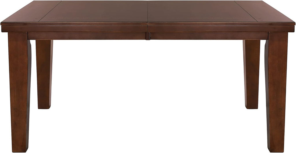 Dark Oak Finish Dining 5pc Set Table with Self-Storing Leaf and 4 Side Chairs Q288054