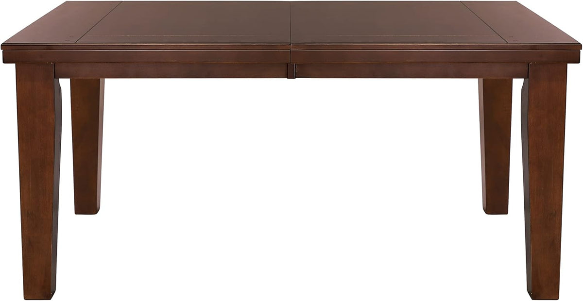 Dark Oak Finish Dining 5pc Set Table with Self-Storing Leaf and 4 Side Chairs Q288054