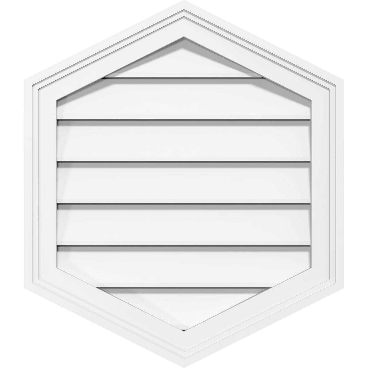 PVC Vertical Peaked Surface Mount Gable Vent N318340