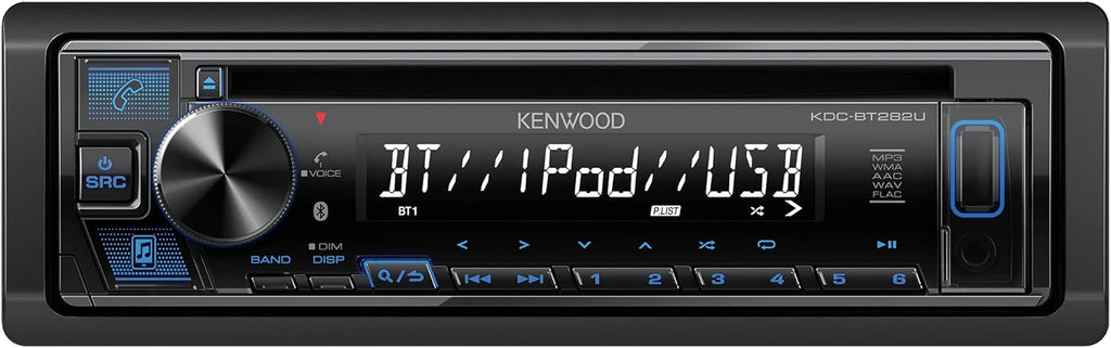 Single Din Bluetooth CD Car Stereo with Detachable Face V32751