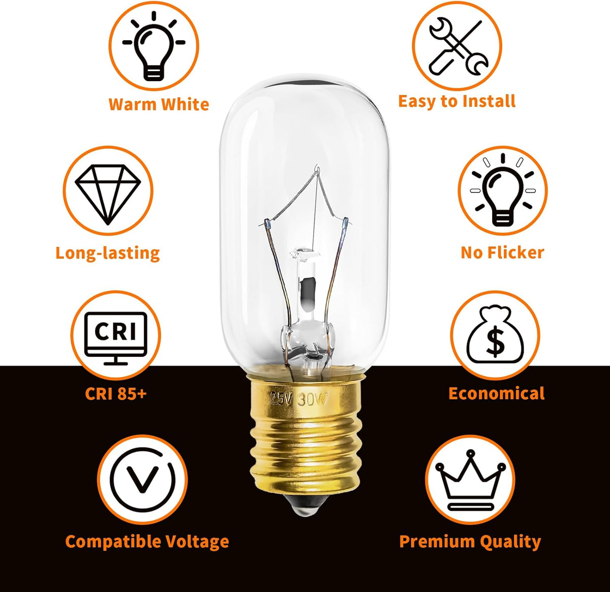 Light Bulb 125V 30W E17 Base P274
