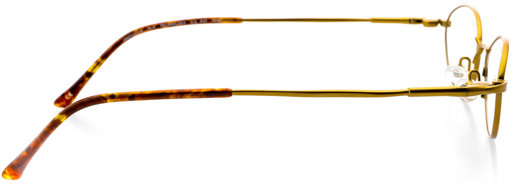 Oval Shape Metal Full Rim Prescription Eyeglasses, Bronze Antique Gold P741321