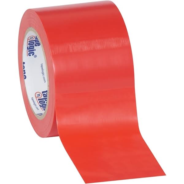 Red Solid Vinyl Safety Tape 3x22 x 36 Yard Roll Y197