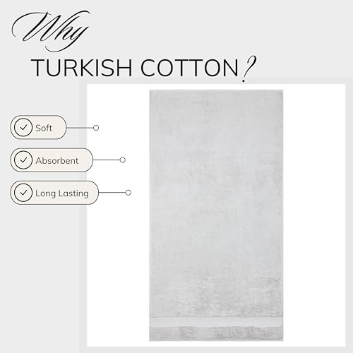 6 Pcs 100% Turkish Cotton Bath Towel Set Green N33979
