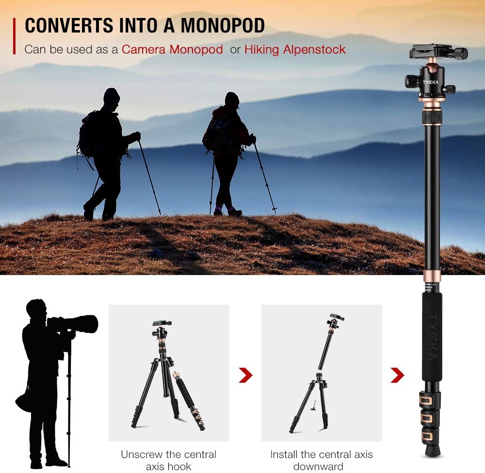 56” Aluminum Camera Tripod with Ball Head and Carry Bag A6295