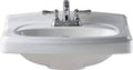 White Pedestal Sink V93696