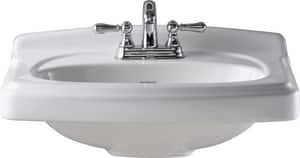 White Pedestal Sink V93696