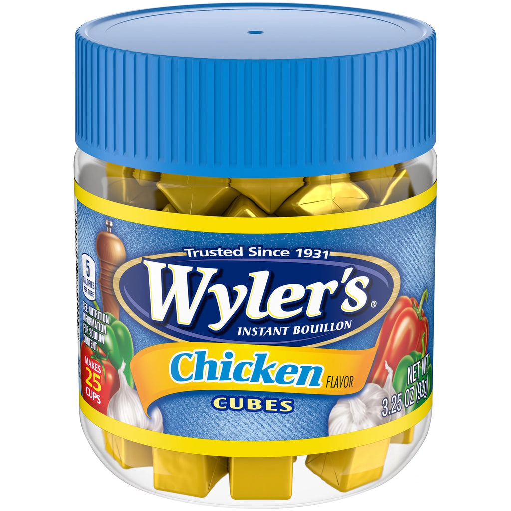 Chicken Instant Bouillon Cubes, 3.25 oz (3-Pack) Y2460