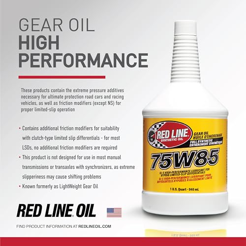 75W85 GL-5 Full Synthetic Gear Oil - 1 Quart U49954