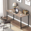 Black Wood and Metal Computer Desk D32052