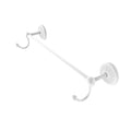36 inch Towel Bar with Integrated Hooks Matte White A43020