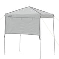 6 x 4 Ft Pop Up Instant Tent Canopy with Half Sun Shade, Gray C47583